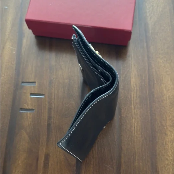 Vintage Ferragamo Black Calfskin Wallet